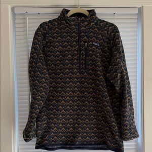 Men’s Patagonia Navy and Gold Patterned Fleece